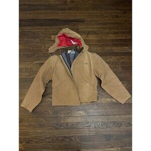 Carhartt Detroit 6BLJ Jacket Size 42 Blanket Lined Hooded Chore Barn  Vintage